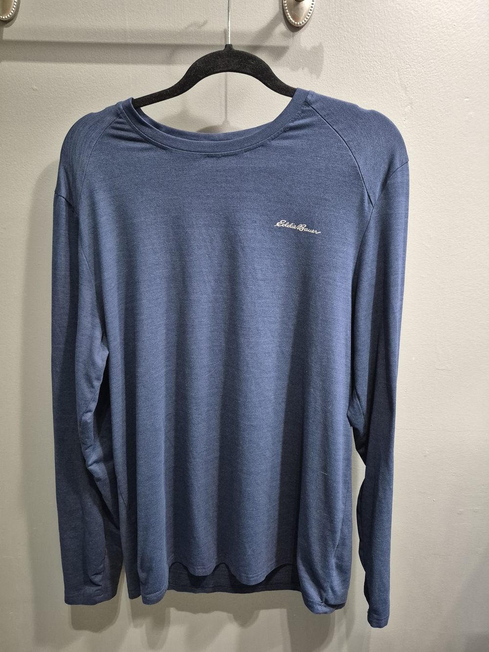 2 For $20!!Eddie Bauer Long Sleeve Lounge Shirt - Navy Blue Size Large Excellent